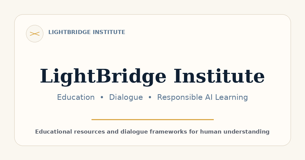Lightbridge Graduation LightBridge Institute | Education, Dialogue, and Responsible AI Learning
